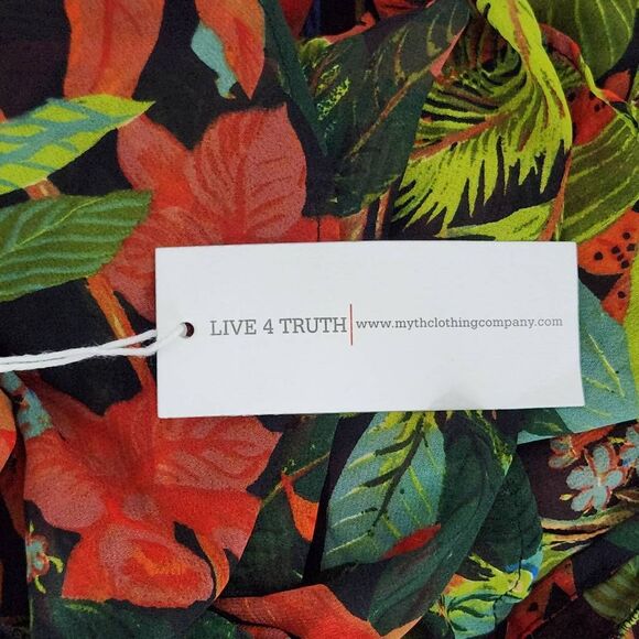 Live 4 Truth Green Floral Kimono NWT Size 1X Floral Boho Kimono - Picture 9 of 12